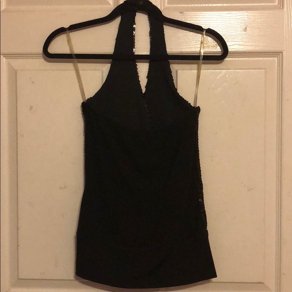 Forever 21 Black Sequin Halter Small 🖤 - Picture 4 of 5